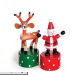 Jack Rabbit Creations Santa and Reindeer Push Puppet 1 EA  B00PX5T86O